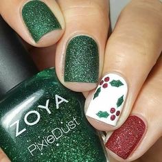 Holiday Nails Christmas, Christmas Manicure, Nagellack Trends, Holiday Nail Art