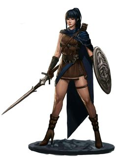 Greek Dnd, Twilight Cleric, Cleric Dnd, Elf Rogue, Amazon Warriors, Female Drawing, Wood Elf, Leather Armor, Concept Art Character