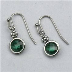 Earrings Classic Green Earrings With Bezel Setting, Green Earrings With Bezel Setting For May Birthstone, Emerald Earrings With Bezel Setting As A Gift, Emerald Earrings With Bezel Setting For Gift, Emerald Bezel Setting Earrings For Gift, Green Birthstone Earrings, Nickel-free Emerald Earrings For May Birthstone, Emerald Green Stone, Fine Jewels