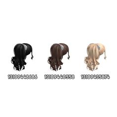 four different styles of hair are shown in this image