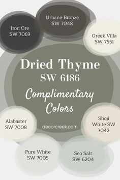 a poster with different colors and names for the same color scheme, including white, black,