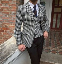 This unique men's suit is designed with high quality wool material that guarantees durability and comfort. It is suitable for all kinds of occasion and it can be worn all year round. It comes in 3 pieces ( Jacket + Vest + pant) the blazer can also be worn with any kind of trouser or jeans  For custom orders, Please feel free to start a  conversation for further enquires. Your satisfaction is our priority Fitted Blazer For Groom, Fall Season, Fitted Fall Blazer For Groom, Tailored Suit For Groom In Fall, Tailored Fall Suits For Groom, Dapper Tailored Winter Suit, Tailored Three-piece Suit For Winter, Tailored Fall Groom Suit, Dapper Business Blazer In Suiting Fabric, Dapper Single-breasted Three-piece Suit For Semi-formal Occasions