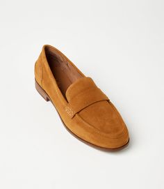 These Penny Loafers offer both comfort and style for your everyday wear. With a low heel and round toe, they are perfect for transitioning from work to a casual day out. These versatile shoes are a must-have addition to your wardrobe. Runs 1/2 big; we recommend next size down Leather Heel height: .75" Soft insole Easy slip on Imported Seychelles | Karen Kane Suede Penny Loafers in Tan, Size 6, Plain 75 Soft, Versatile Shoes, Karen Kane, Suede Material, Penny Loafers, Seychelles, Loafers For Women, Black And Tan, Low Heels