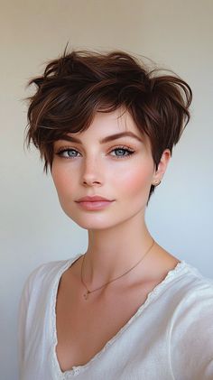 🌺 Divine Voluminous Pixie Haircut Unique Pixie Cut Styles: From Classic to Edgy Inspiration Voluminous Pixie, Pixie Cut Styles, Chic Short Hair, Edgy Looks, Hair Maintenance Tips, Bouncy Hair, Styling Guide, Low Maintenance Hair, Hair Essentials