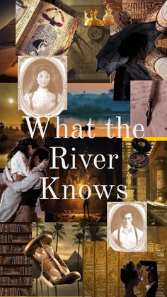 what the river knows book cover with images of people and books on top of them