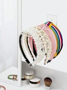 1pc Clear Acrylic Headband Holder Headband Display Rack Clear    PMMA Striped    Storage & Organization, size features are:Bust: ,Length: ,Sleeve Length: Hair Tie Storage, Hair Bow Storage, Closet Storage Accessories, Headband Storage, Headband Display, Bow Storage, Tie Hanger, Organizing Hair Accessories, Headband Holder