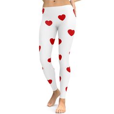 Step out in these Red Hearts Leggings and let your legs do the talking with a love story in every step. The crisp white canvas bursts with bold red hearts, capturing the timeless essence of romance. These leggings are a love letter to those who wear their hearts not on their sleeves, but on their strides, perfect for the romantic soul with a flair for fashion. A Love Letter, A Love Story, Red Hearts, Love Letter, White Canvas, Red Heart, A Love, Love Story, Essence