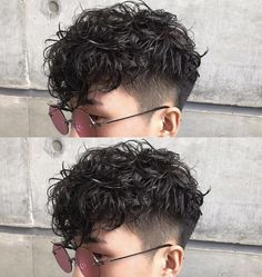 Undercut Curly Hair, Quiff Haircut, Curly Hair Fade, Curly Haircut, Mens Haircuts Short Hair, Short Shaved Hairstyles, Men Haircut Curly Hair, Haircut Tutorial, Mens Hairstyles Thick Hair