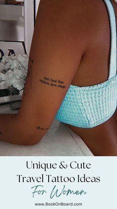 Unique & Cute Travel Tattoo Ideas For Women Feminine Goth, Phrase Tattoos, Tato Henna, Capricorn Tattoo, Goth Tattoo, Women Picture, Tattoo Sleeves