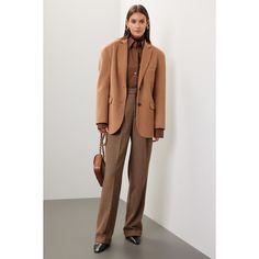 Brown plaid knit (43% Cotton, 40% Wool, 14% Nylon, 3% Other Fiiber). Lining (100% Viscose). Pants. Front zipper closure. 32" inseam. 12.5" rise. 24.5" leg opening. Imported. Ralph Lauren Plaid, Plaid Trousers, Work Uniforms, Rent The Runway, Closet Designs, Brown Plaid, Plaid Pants, Front Zipper, Polo Ralph