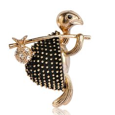 Item Type: Brooch Material: Metal+Rhinestone Size: 3.4 x 2.5 cm Features: Crystal Brooch, Cute Animal Brooch, Tortoise Brooch Turtle Brooch, Animal Brooch, Crystal Accessories, Bird Jewelry, Brooch Jewelry, Crystal Brooch, Clothes Accessories, Gold Jewellery, Vintage Brooches