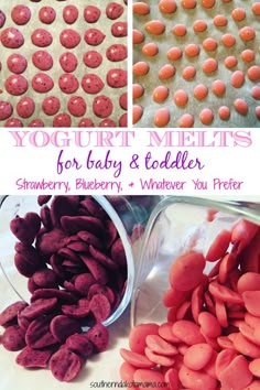 yogurt melts for baby and toddler strawberry, blueberry, whatever you prefer