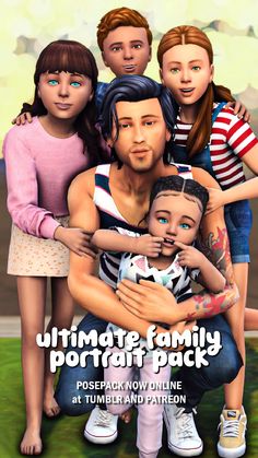 the family portrait pack is shown in this image