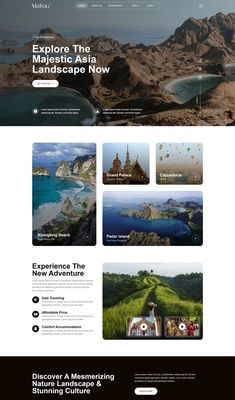 Website design Adventure Website Design Inspiration, Travel Blog Website Design Inspiration, Website Design Travel Agency, Travel Website Inspiration, Tour Agency Website, Travel Agency Website Design Templates, Vacation Website Design, Travel Agency Website Design Inspiration, Traveling Website Design