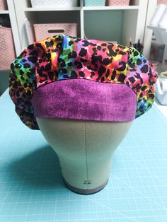 Bouffant style scrub cap Adult size Elastic back Ready to ship! Bouffant Scrub Caps, Scrub Cap, Scrub Caps, Scrubs, Rainbow, Elastic, Trending Outfits, Clothes