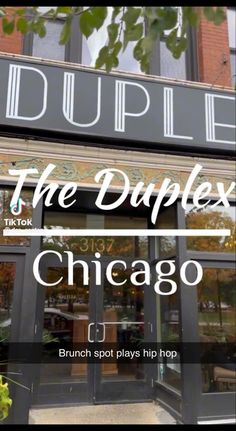 the duplex chicago brunch spot plays hip hop in front of the duplex