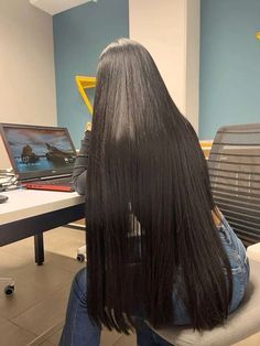 Long Shiny Hair, Long Healthy Hair, Long Silky Hair, Long Hair Pictures, Really Long Hair, Long Dark Hair, Long Black Hair, Long Straight Hair, Beautiful Long Hair