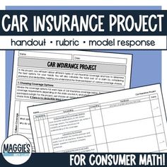 car insurance project for consumer protection