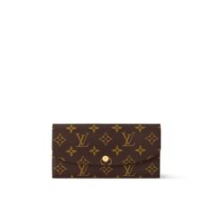 Products by Louis Vuitton: Emilie Wallet Louis Vuitton Emilie Wallet, Emilie Wallet, Louis Vuitton Official Website, Luxury Wallet, Louis Vuitton Official, Golden Color, Small Leather Goods, Long Wallet, Monogram Canvas