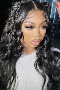 Weave Ponytail Hairstyles, Birthday Hairstyles, Black Ponytail Hairstyles, Frontal Hairstyles, Pretty Braided Hairstyles, Flat Iron Hair Styles