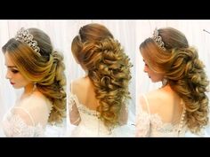 Amazing Hair Transformations - Beautiful Hairstyles Compilation 2018 - YouTube Prom Hair Updo Elegant, Wedding Party Hairstyles, Prom Hair Medium, Indian Wedding Hairstyles, Long Hair Extensions, Simple Wedding Hairstyles