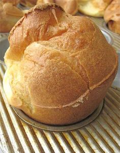 a loaf of bread sitting on top of a cooling rack