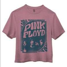 Nwot Our Casual Style Will Rock When You Wear This Cropped Cotton T-Shirt From Junk Food Featuring A Pink Floyd Front Graphic. Crewneck Cropped Imported Savings Based On Offering Prices, Not Actual Sales Web Id: 11929281 Size & Fit Model Is Wearing Size Small Materials & Care 100% Cotton Machine Washable Retro Pink Top With Letter Print, Retro Pink Top With Screen Print, Pink Retro Relaxed Fit Top, Retro Pink Relaxed Fit Top, Pink Retro Top With Relaxed Fit, Oversized Band Tee, Star Wars Graphic Tees, Batman T Shirt, Cropped Crewneck