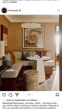 Dining Banquette Seating, Studio Ashby, Architecture Firms, Dining Banquette, London Interior Design, Earthy Home, Living Tv, London Interior