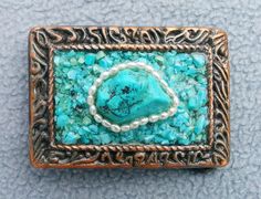 Turquoise Belt Buckle, Womens, Healing gemstone, Statement, native American Jewelry Handmade Bohemian Belt Buckles As Gift, Elegant Handmade Belt Buckles As Gifts, Turquoise Belt Buckle, Pearl Belt, Turquoise Belt, Metal Smithing, American Turquoise, American Jewelry, Native American Jewelry