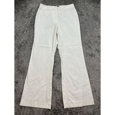 Nili Lotan Pants Womens 8 White Ivory Flared Wise Leg Bell Bottoms High Rise Excellent Used Condition Unless Otherwlse Photographed And Note Here.... Check Photos For Your Own Judgment. Measurements Also In Photos Same Or Next Day Shipping Return Customers Always Get A Discount Feel Free To Ask About Bundling Discounts Thanks For Shopping! Size: Womens 8 Condition: Pre-Owned Nili Lotan, Bell Bottoms, Pant Jumpsuit, Wide Leg, High Rise, Pants For Women, Feel Free, Photographer, Pants