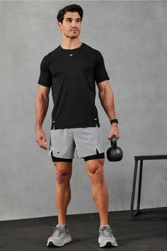 The Stride 2-Piece Outfit FL2 black male Activewear >> Mens >> Outfits regular Running/Training Sports Outfits Aesthetic Men, Men’s Gym Outfits Summer, Sportswear Outfit Men, Men’s Gym Style, Men's Athleisure Outfits, Runner Shorts Outfit, Active Wear Outfits Men, Runner Outfit Man