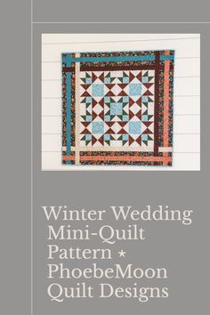 Winter Wedding Quilt Pin First Sewing Projects, Connecting Threads, Fabric Postcards, Quilt Projects, Quilt Labels, Star Blocks