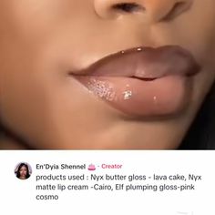 Hey girlies, FOLLOW, LIKE and SAVE @𝗽𝗿𝗲𝘁𝘁𝘆𝗴𝗿𝗹_𝗰𝗲𝗰𝗲 for your daily dose of Pins.🌸💸🥂 Lip Combos For Light Skin Black Women, Glossy Lips Makeup, Lip Combos, Learn Makeup, Makeup For Black Skin, Lip Makeup Tutorial, Brown Skin Makeup, Makeup Artist Tips, Makeup Help