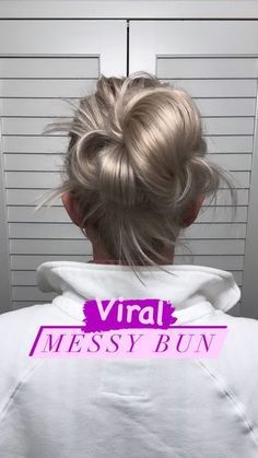 Gym Hairstyles, Messy Bun, Press On Nails, Bobby Pins