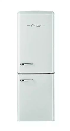 a white refrigerator freezer sitting next to each other