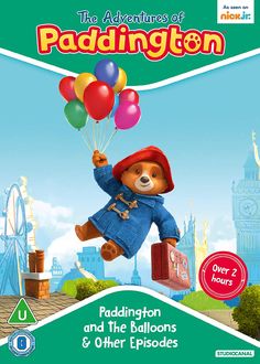 the adventures of paddington paddington and the balloons & other episodes dvd cover art by nick mc