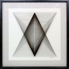 a black and white photo with lines in the shape of an x on it's side