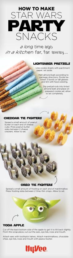 an advertisement with different types of snacks on it