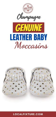 Cheers! Our Champagne moccasins have arrived. These moccs are a fun addition to any outfit. US 2 (0-6 Months, 3.75" Sole). #momsfashion #babyoutfit #babycloths #babyfashion #womenscloths #womenfashion #mensstyle #mensoutfit #bestgiftidea #giftforalloccation #babygift #gifts #giftformom #localfixture Leather Baby Moccasins, Baby Moccasins, Leather Baby, Moccasins, 6 Months