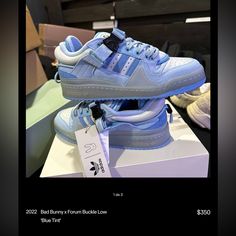 Nuevos Tengo Los Recibos De Stock X Los Compr X 360 Mas Envo Y Las Quiere Vender Ahora Adidas Bad Bunny Blue Tint, Bad Bunny Shoes, Bunny Shoes, Adidas Originals Shoes, Bad Bunny, Adidas Originals, Men's Shoes, Color Blue, Size 6