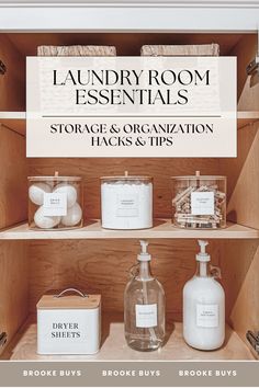 the laundry room essentials storage and organization hacks