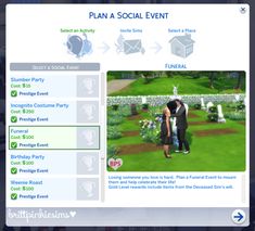 an image of a website page for a social event with two people kissing each other