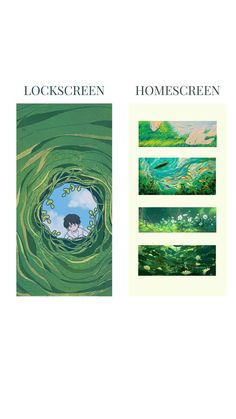 the cover art for lockscreen's home screen, featuring an image of a person in