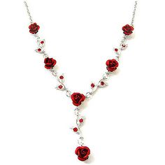 Find many great new & used options and get the best deals for ~Red Rose made with Swarovski Crystal Flower Bridal Bridesmaids Necklace Jewelry at the best online prices at eBay! Free shipping for many products! Vessel Necklace, Christmas Best Friend, Man Necklace, Friends Bridal, Diamond Initial Necklace, Dainty Diamond Necklace, Wedding Bridesmaid Jewelry, Red Rose Flower, Bridesmaid Gifts Jewelry