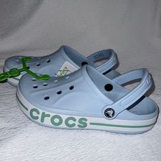 Crocs Bayaband Clog Size 8 W / 6 M Blue. Brand New With Tags And Original Packaging. Crocs Bayaband Clog Outfit, Bayaband Crocs, Crocs Aesthetic, Clog Outfit, Nike Casual Shoes, Blue Crocs, Crocs Fashion, Shoes Crocs, Nike Casual