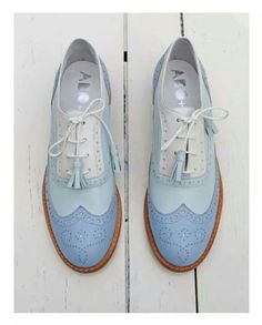 ABO brogues by Iva Ljubinkovic #abo #brogues #oxfords #shoes #pastel #blue Boys White Shoes, Shoe Ideas, Shoes Photography, Shoes Teen, Comfy Shoes, Fall Shoes, Trendy Shoes, Shoes Booties