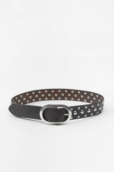 STUDDED LEATHER BELT - Black | ZARA United States Chic Leather Belt With Embroidery, Chic Embroidered Leather Belt, Sash Belts, Sash Belt, Belt Black, Studded Leather, Zara United States, Metal Buckles, Black Belt