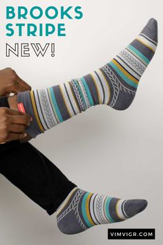 This trendy & latest compression socks comes in Grey and Pine color with coordinating colored stripes & designs to keep you comfy and stylish at the same time! These cool & warm socks go perfectly with canvas sneakers & jeans or an easy pair of sweats & slippers. Made with our signature cotton blend, they feel just like your favorite pair of socks, but with all the benefits of graduated compression to reduce swelling, alleviate achy legs and support your legs while boosting your everyday style. Stylish Socks, Men's Collection