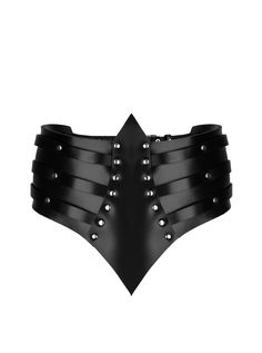 The sculpted Venice Belt is accessory that hugs your waist tight to create a defined silhouette. Each belt features leather panels studded with tiny rivets, making it perfect for everyday looks or medieval-inspired outfits. The back of the belt fastens with three sets of adjustable buckles, ensuring a comfortable fit. Don't settle for an ordinary belt, get your hands on this must-have accessory. Medieval Bag, Corset Belts, Leather Corset Belt, What Is Today, Wide Leather Belt, Corset Belt, Leather Corset, Leather Harness, Don't Settle