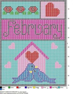 a cross stitch pattern with the words jenny on it